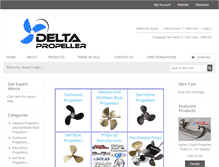 Tablet Screenshot of deltaprop.com
